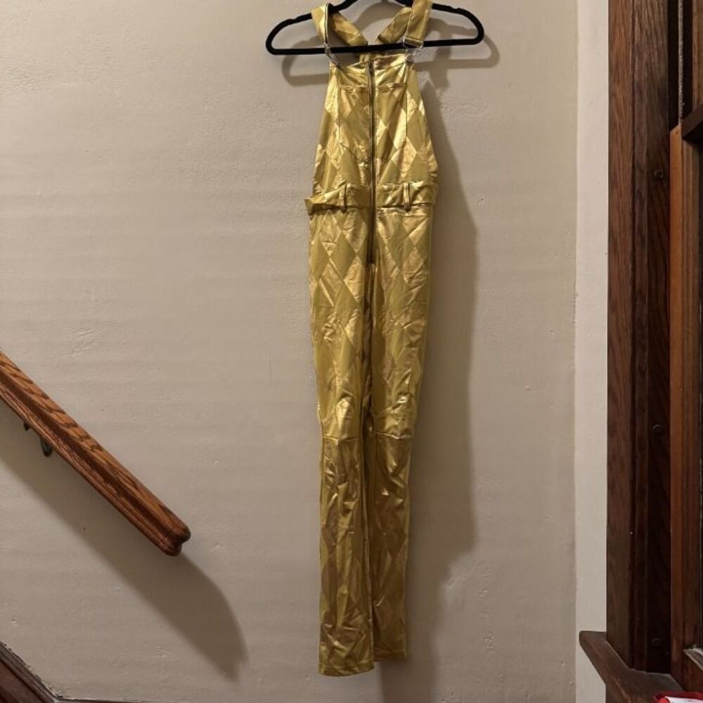 Gold Harley Quinn Overalls